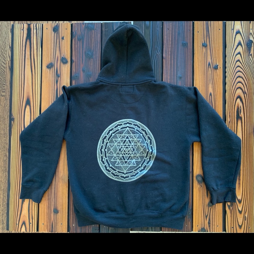 TRADED Organic Cotton SacredGeo Sri Yantra Hoodie